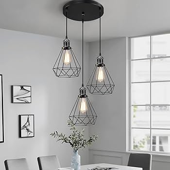 Amazon.co.jp : ペンダントライト 3灯 LED電球付き 吊り下げ照明